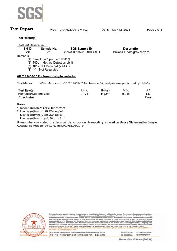 2023SGS凯发K8官网家居检测报告英文版