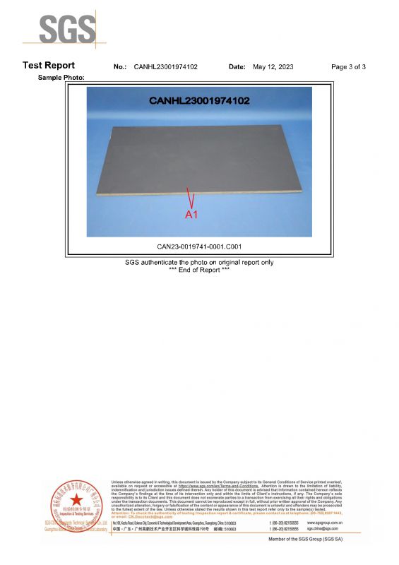 2023SGS凯发K8官网家居检测报告英文版